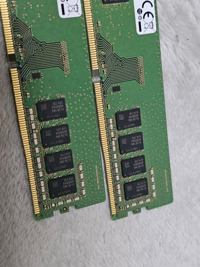 1923 SAMSUNG DDR4 2666 8GB ×2 計 16GB