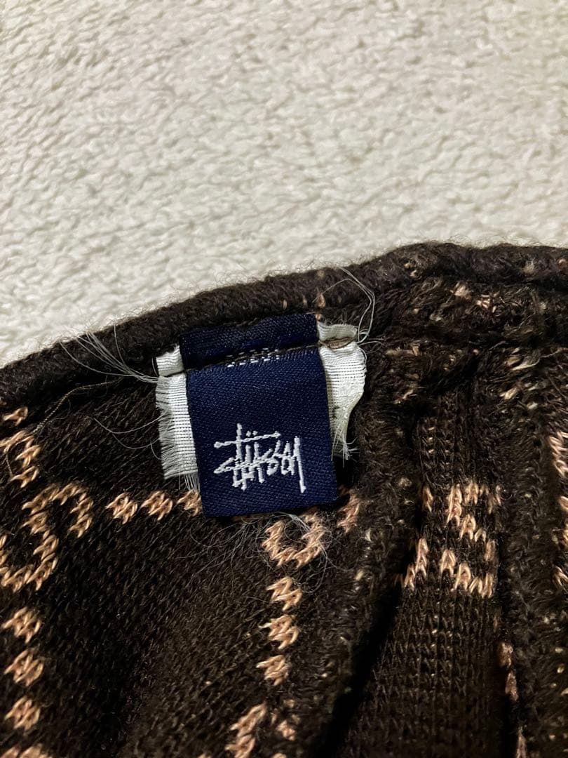 Stussy ブラウン ニットビーニー