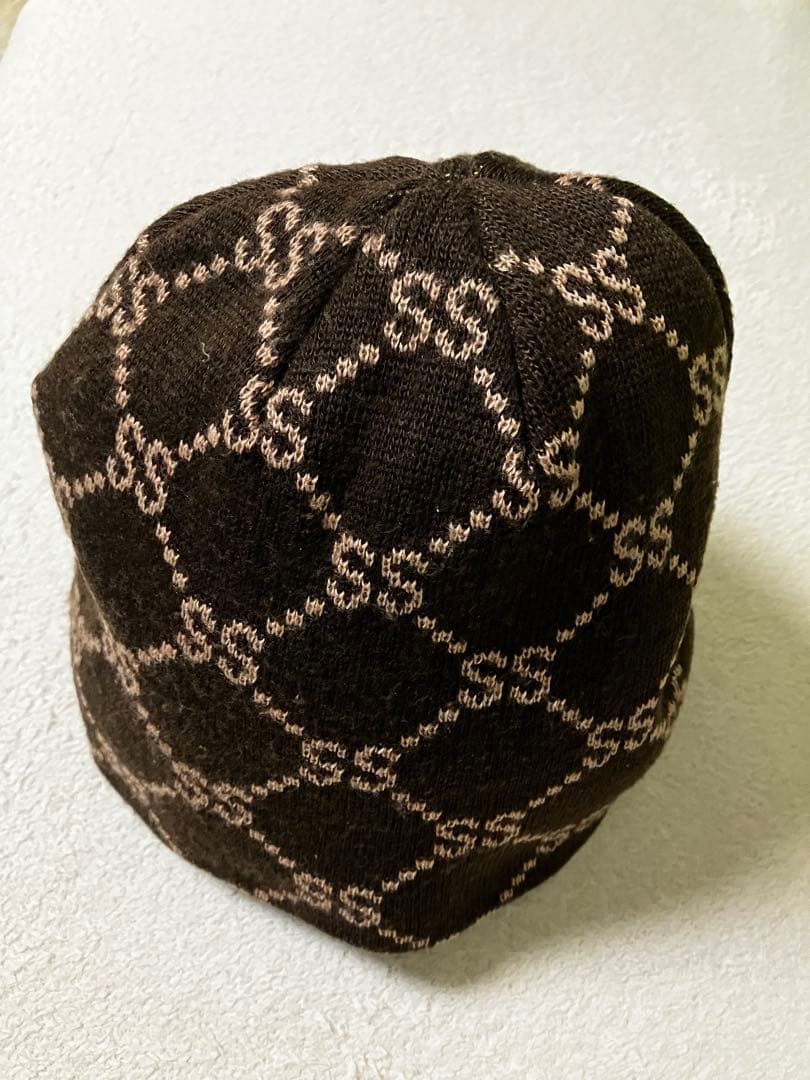 Stussy ブラウン ニットビーニー