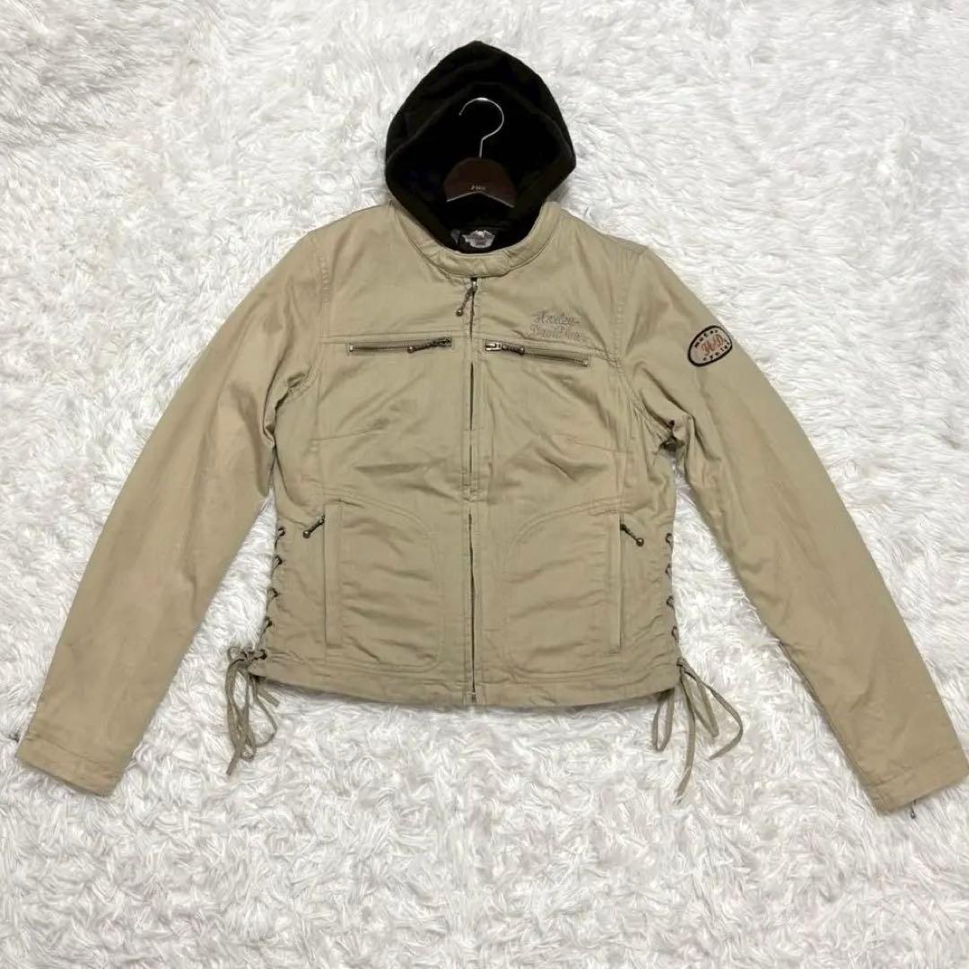 ◎ハーレーダビットソン 3way ビッグロゴ 刺繍 フード付き アメリカン 1