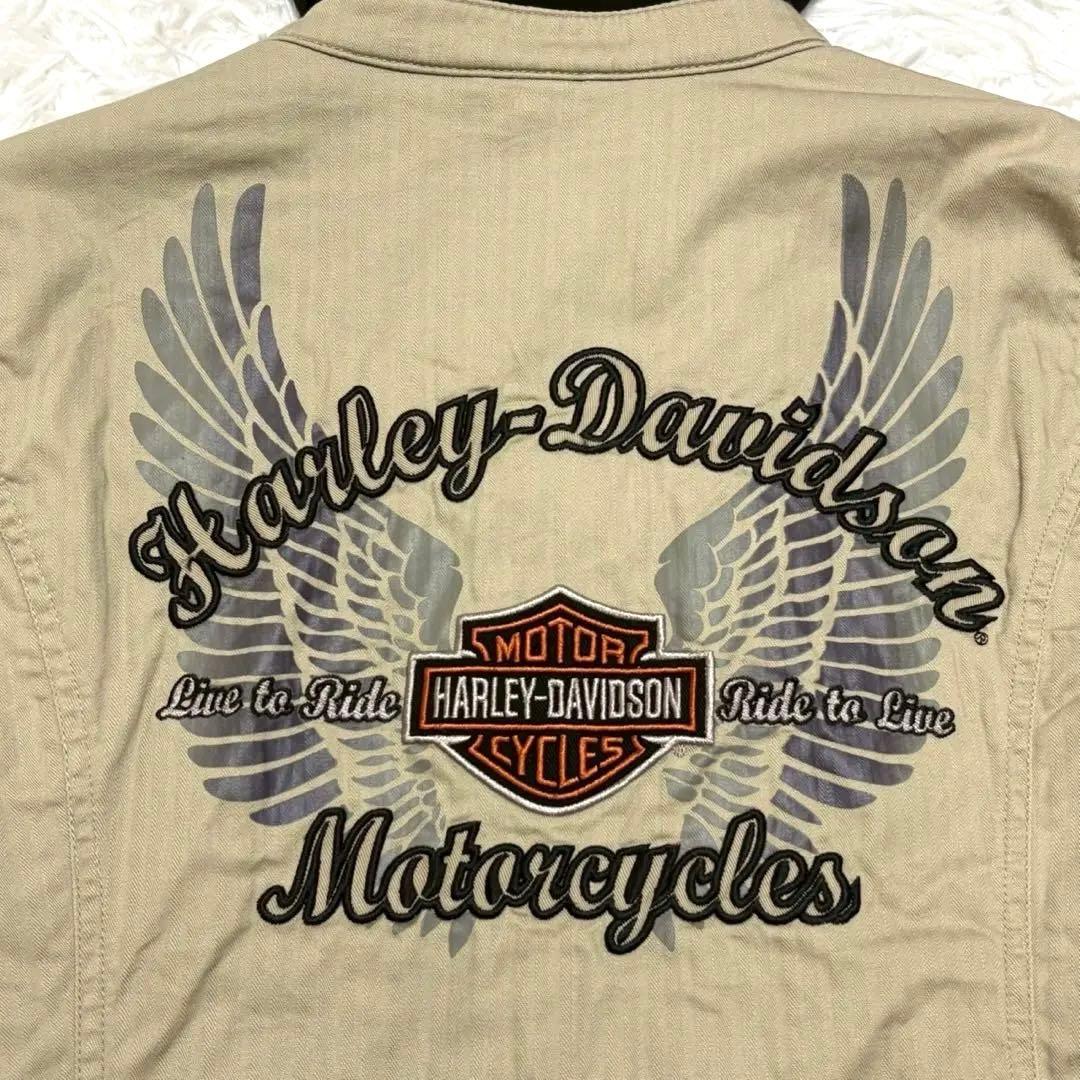 ◎ハーレーダビットソン 3way ビッグロゴ 刺繍 フード付き アメリカン 1