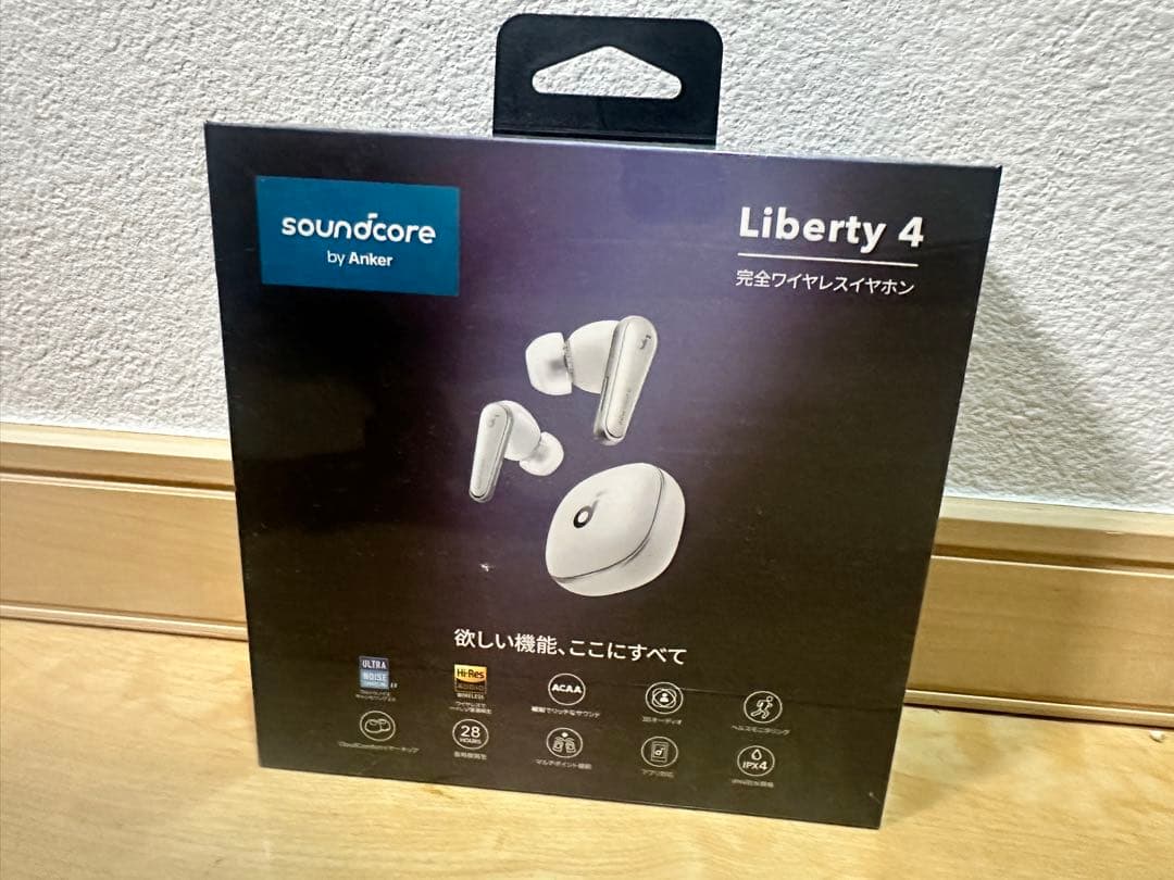 【新品未開封】soundcore Liberty 4 完全ワイヤレスイヤフォン