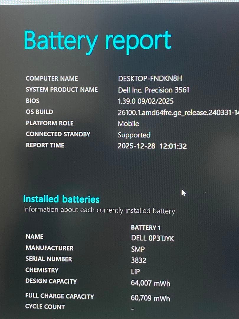 Chromebook本体 Dell precision3561 i7/16/512 card t600