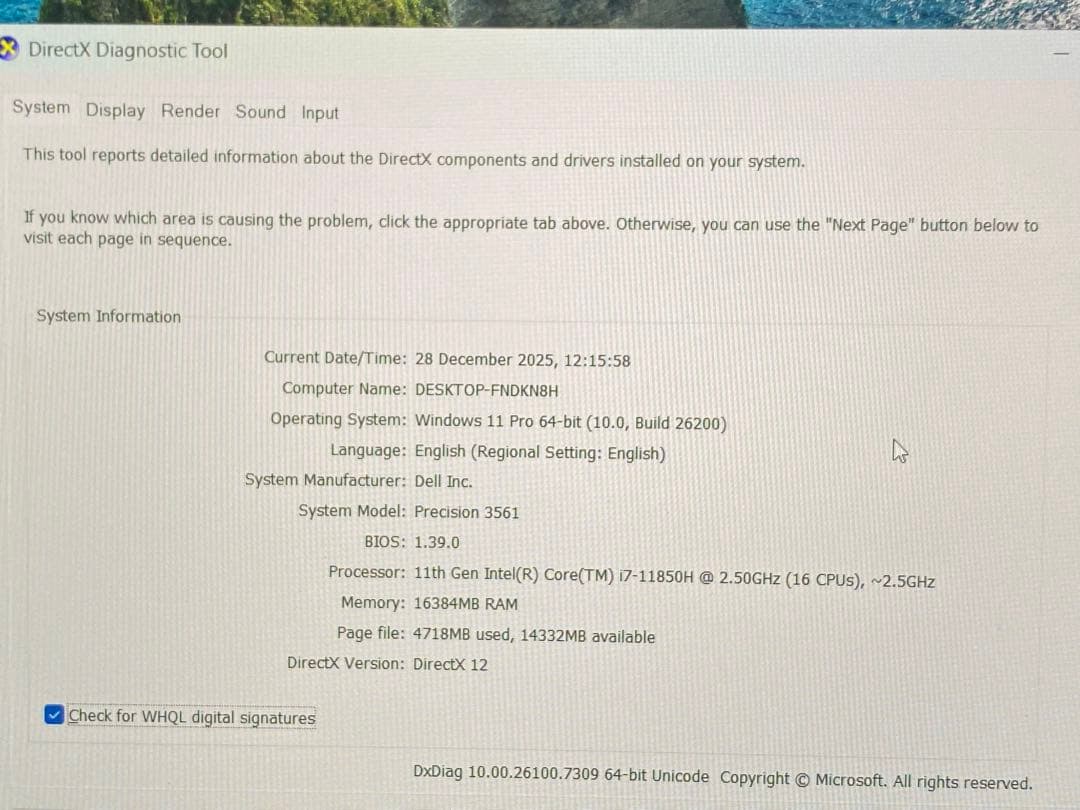 Chromebook本体 Dell precision3561 i7/16/512 card t600