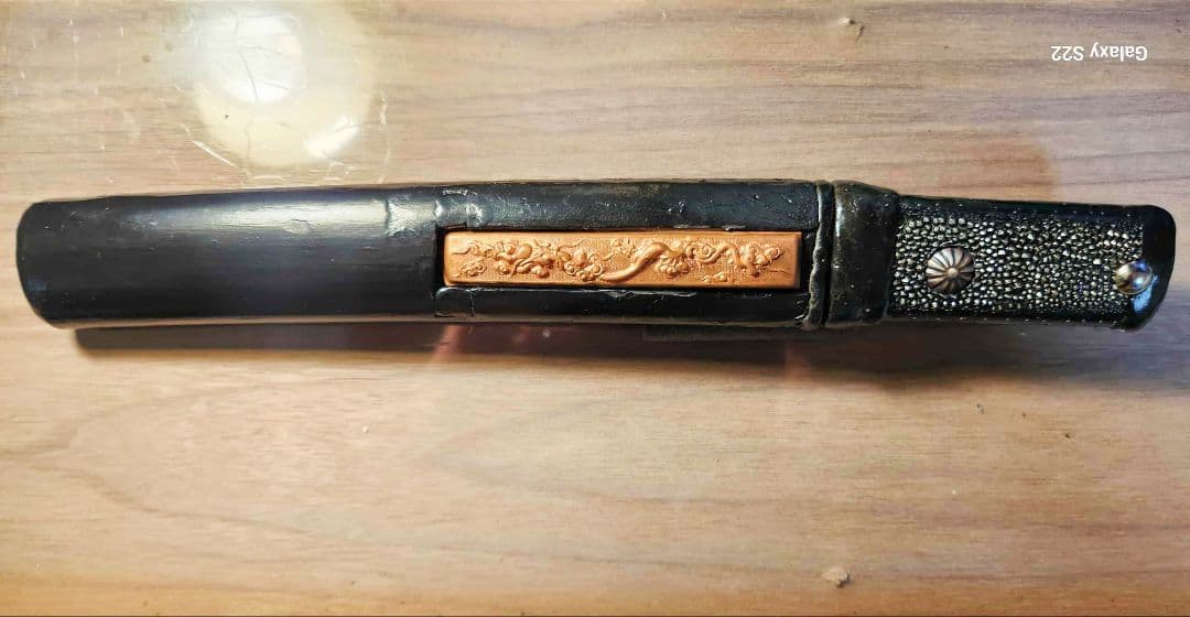 残欠使用短刀アンティーク仕上げブラック系（登録不要合法品）