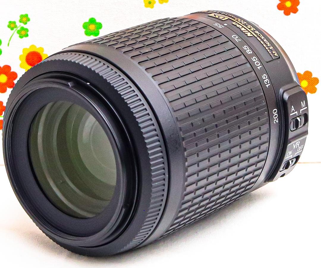 美品 ニコン Nikon AF-S 55-200m☆望遠レンズ☆付属品多数