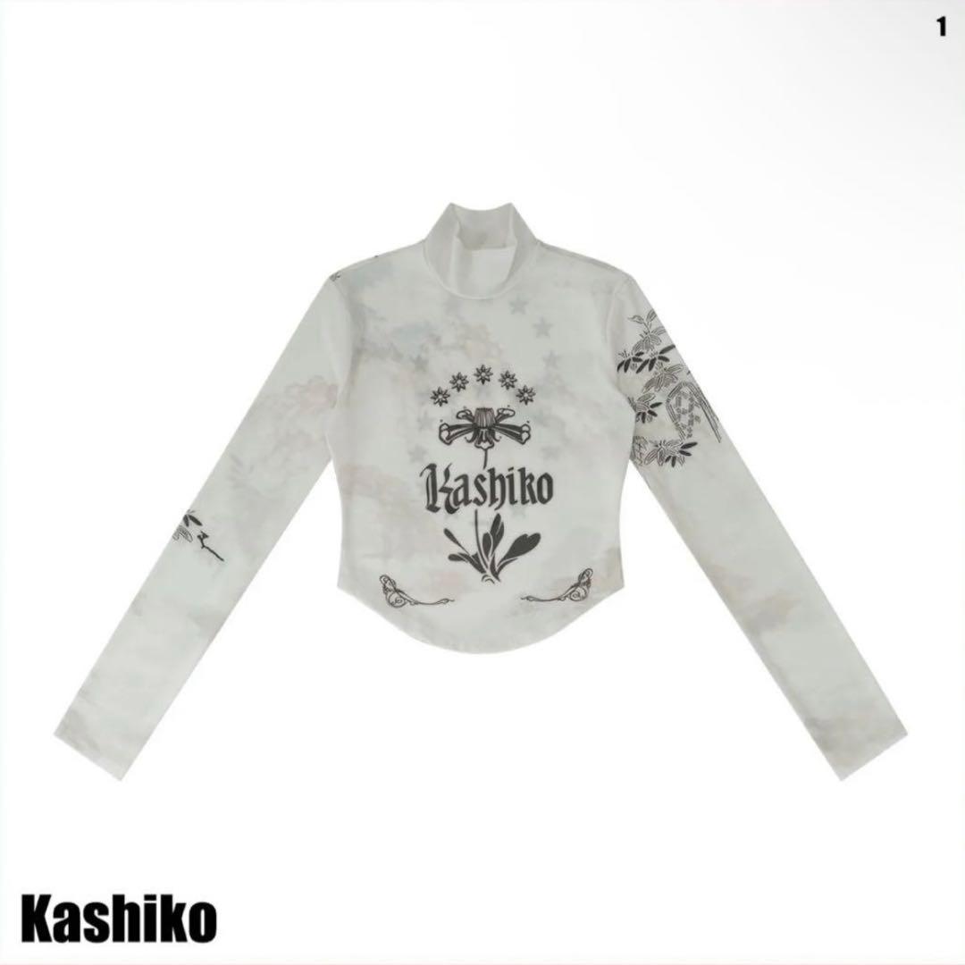 トップス Kashiko ink Painting Top
