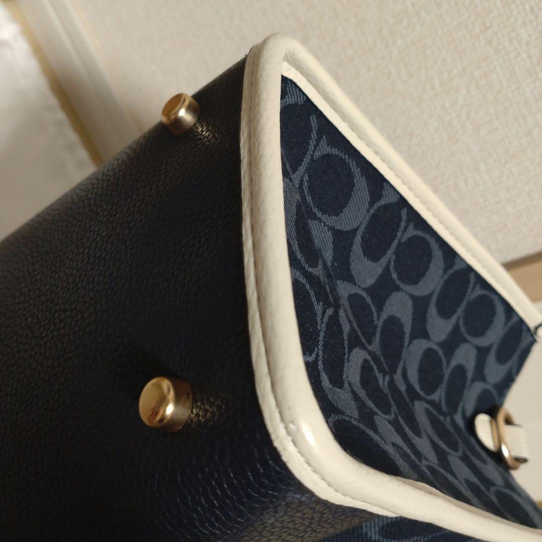 COACH ショルダーバッグ　デンプシー デニム シグネチャー　コーチ保存袋付き