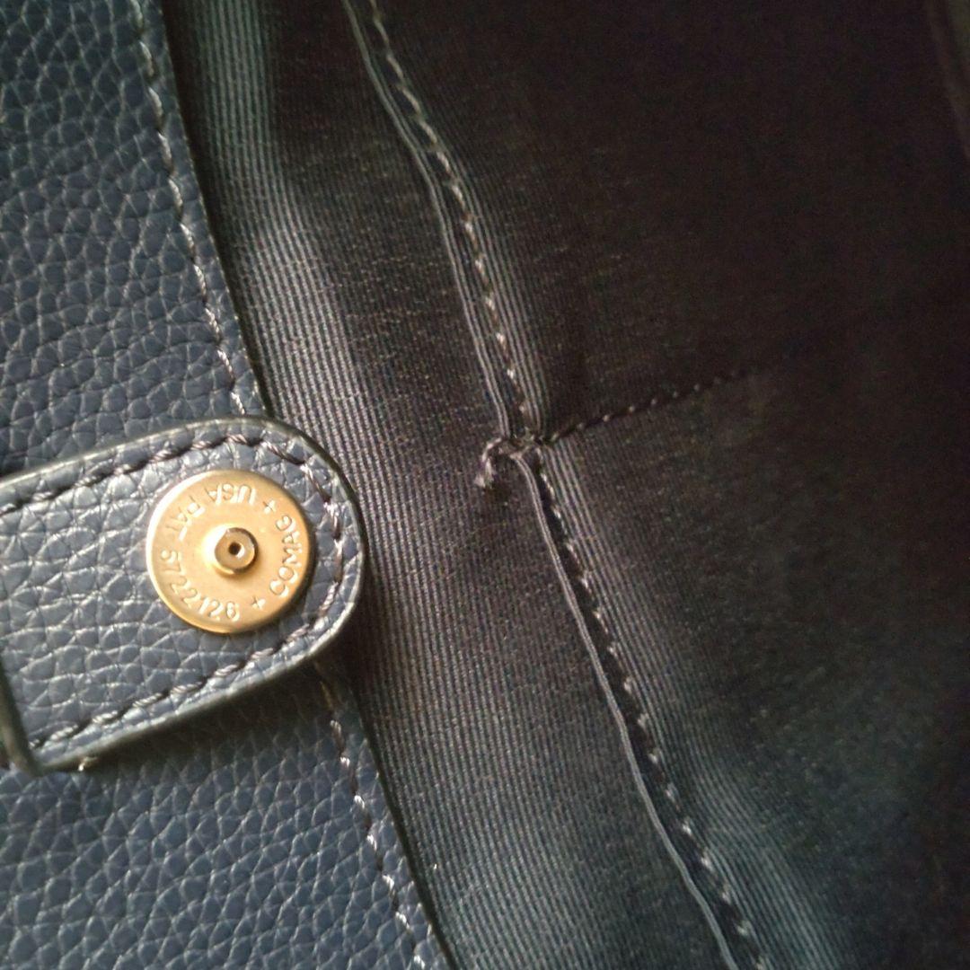 COACH ショルダーバッグ　デンプシー デニム シグネチャー　コーチ保存袋付き