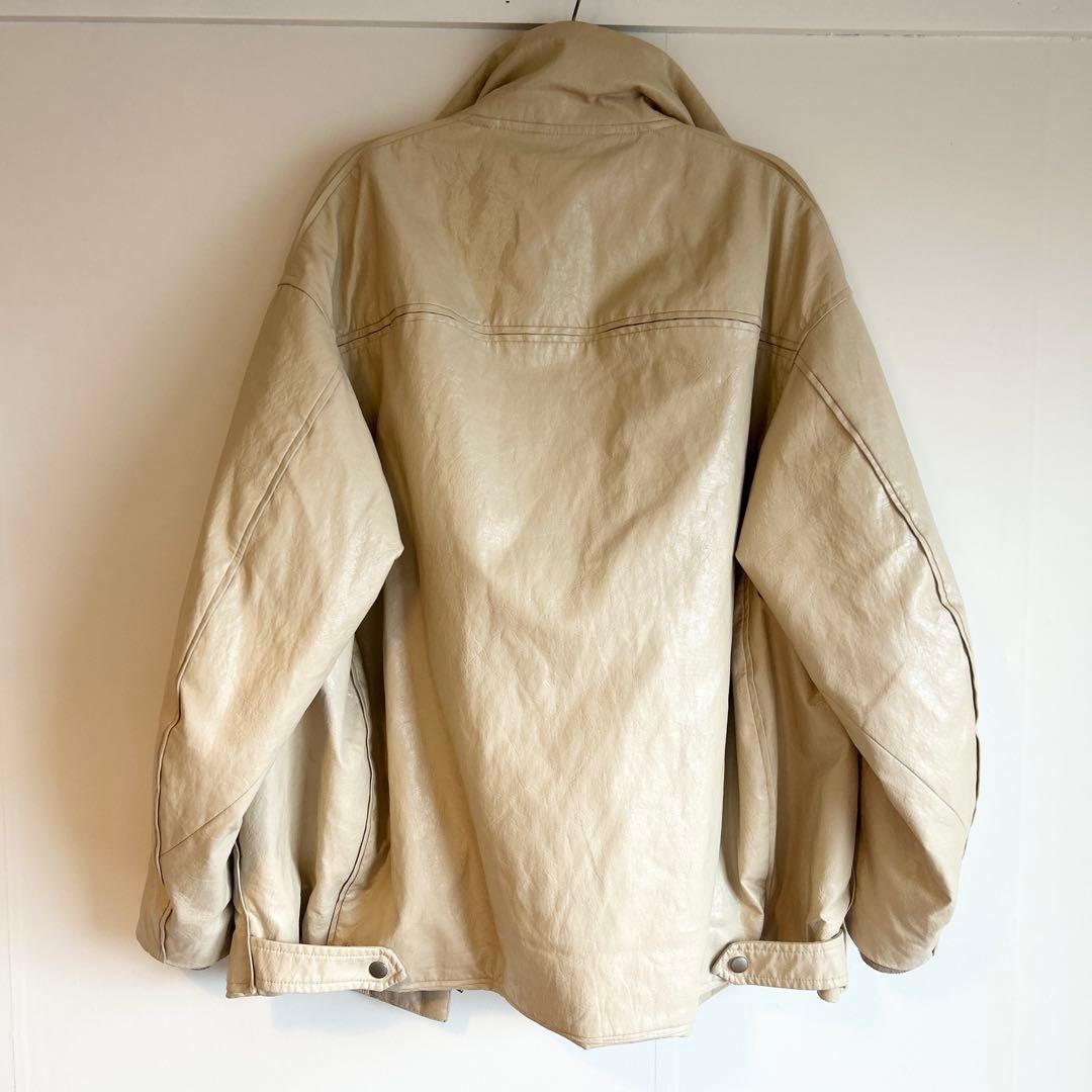 ジャケット・アウター AMERI PASTING LIKE FAKELEATHER JACKET