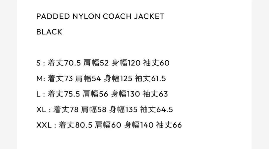 【新品未使用】ENNOY PADDED NYLON COACH JACKET
