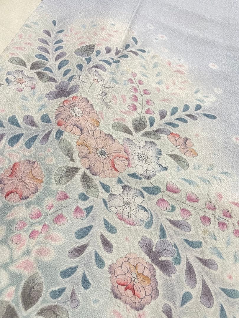 訪問着フルセット　辻ヶ花　作家　落款　正絹　絞り　上品　入学式　結婚式