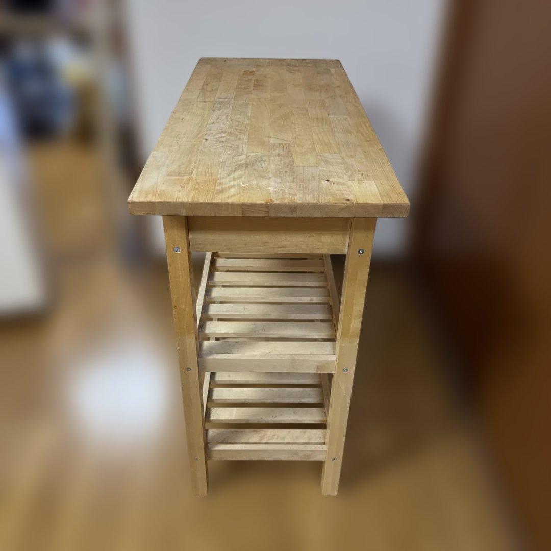 ニ*リ様 IKEA FÖRHÖJA キッチンワゴン 木目調