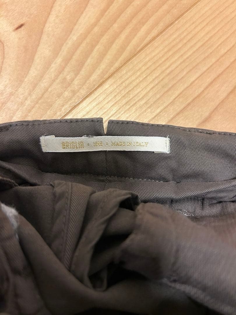 BRIGLIA1949（ブリリア1949）テーパードパンツ46:ダークブラウン