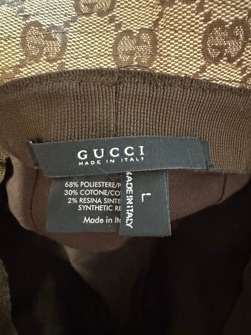 【まーくん】正規品 美品 GUCCI グッチ GGパターン バケット