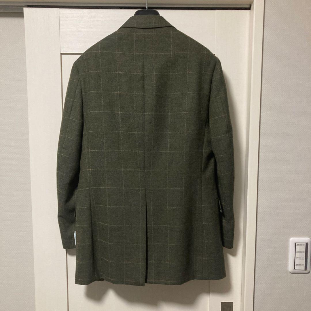 boglioli ウールチェックテーラードジャケット