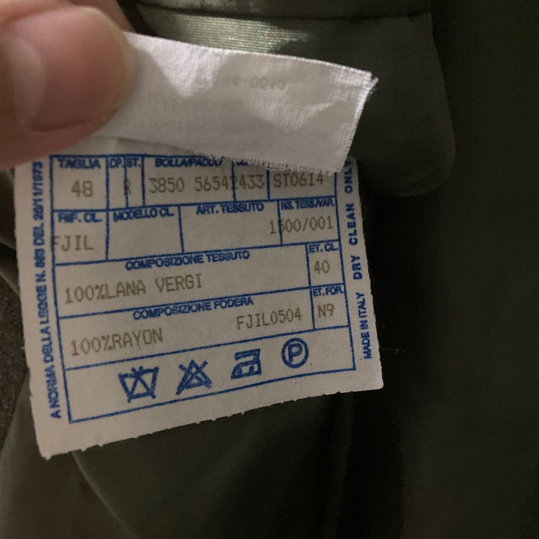 boglioli ウールチェックテーラードジャケット