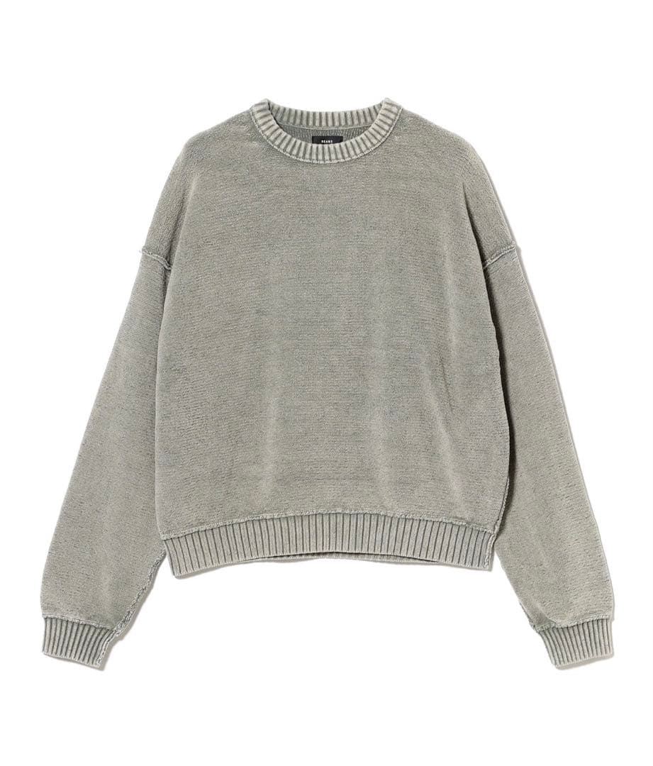 7ゲージ フェード クルーネック ニット