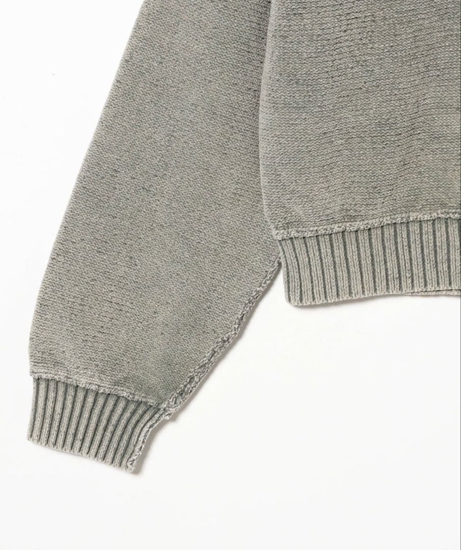 7ゲージ フェード クルーネック ニット