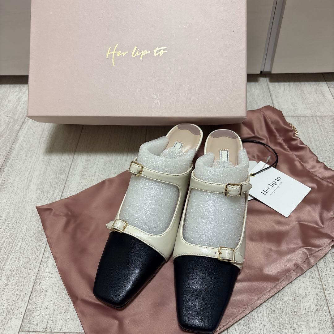 本日限りお値下中❗️herlipto Mademoiselle Mules 37