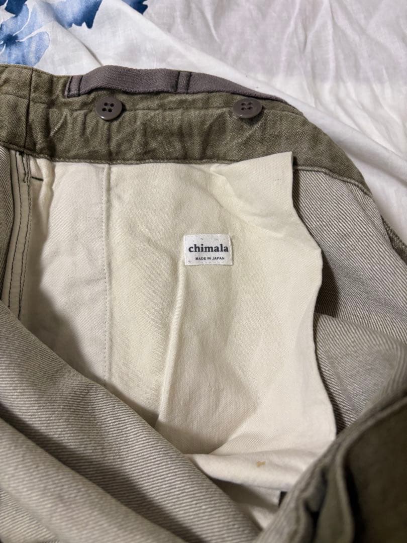 chimala チマラ　カラーデニムカーゴパンツ【売りたいので値下げ！】