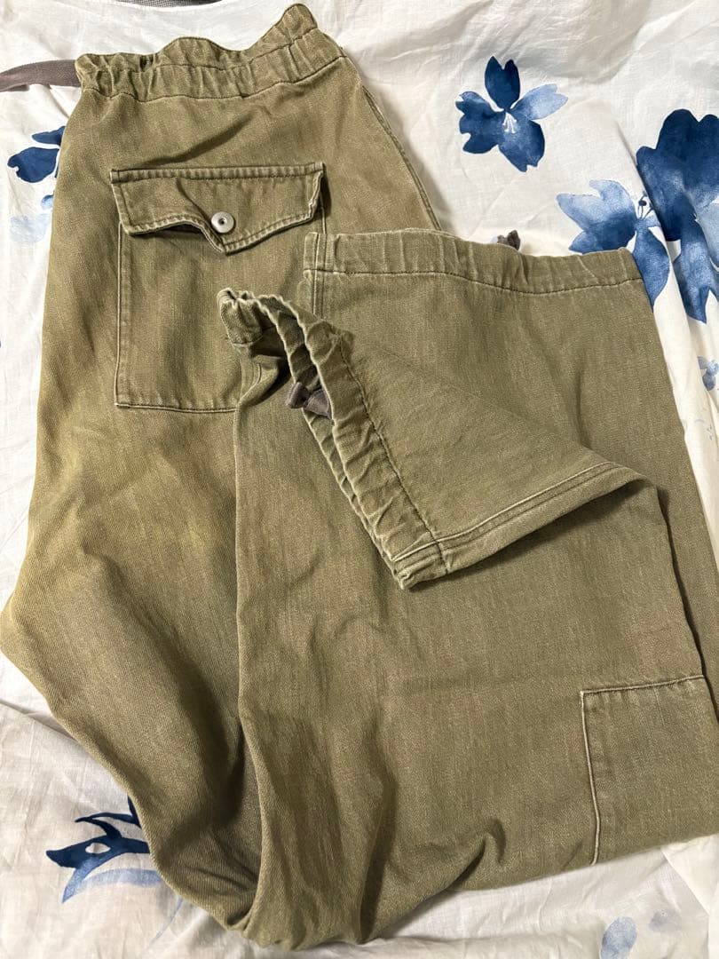 chimala チマラ　カラーデニムカーゴパンツ【売りたいので値下げ！】