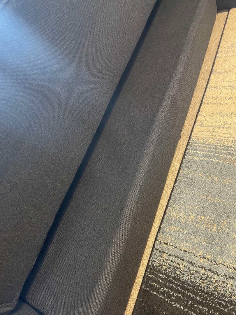 NITORI ソファベッド 収納・オットマン付き ダークブルー