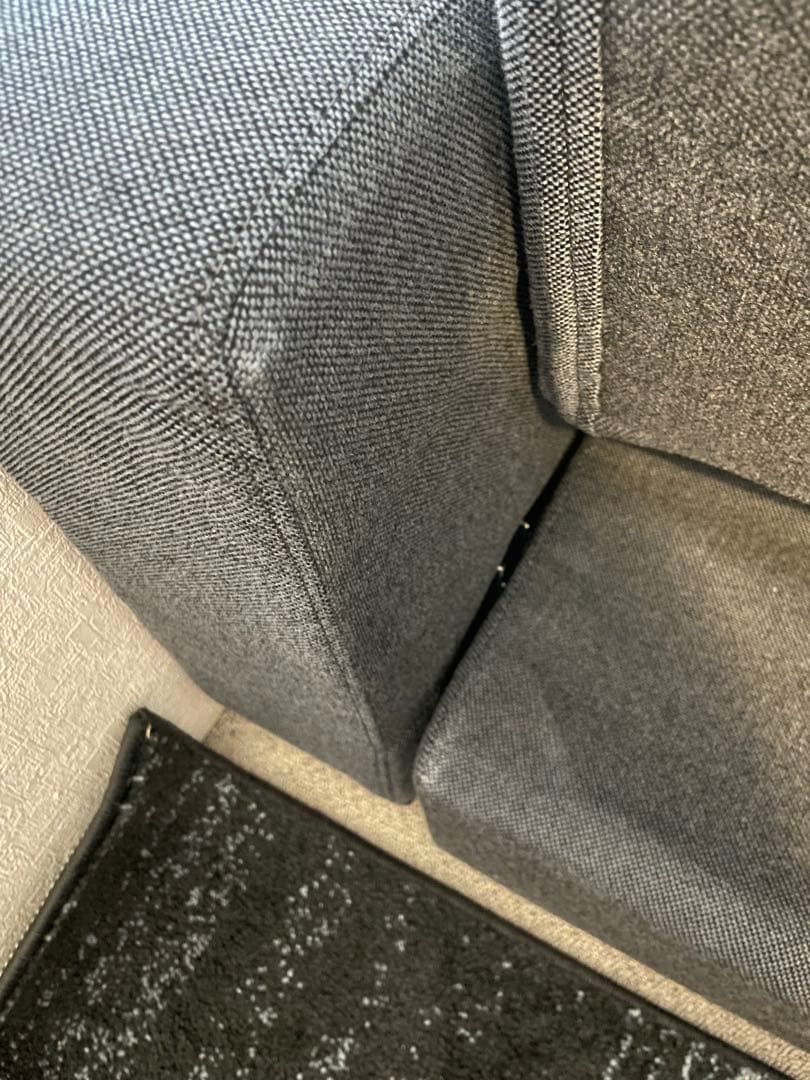 NITORI ソファベッド 収納・オットマン付き ダークブルー