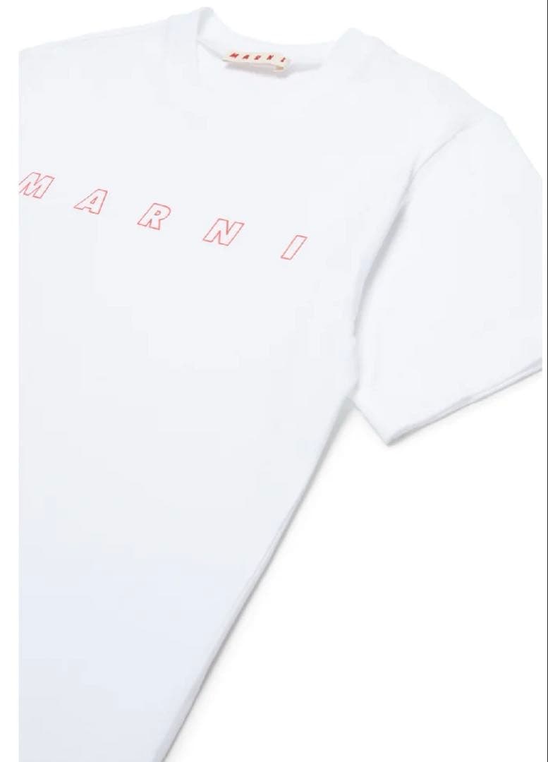 MARNI キッズ ロゴ Tシャツ ホワイト 14Y
