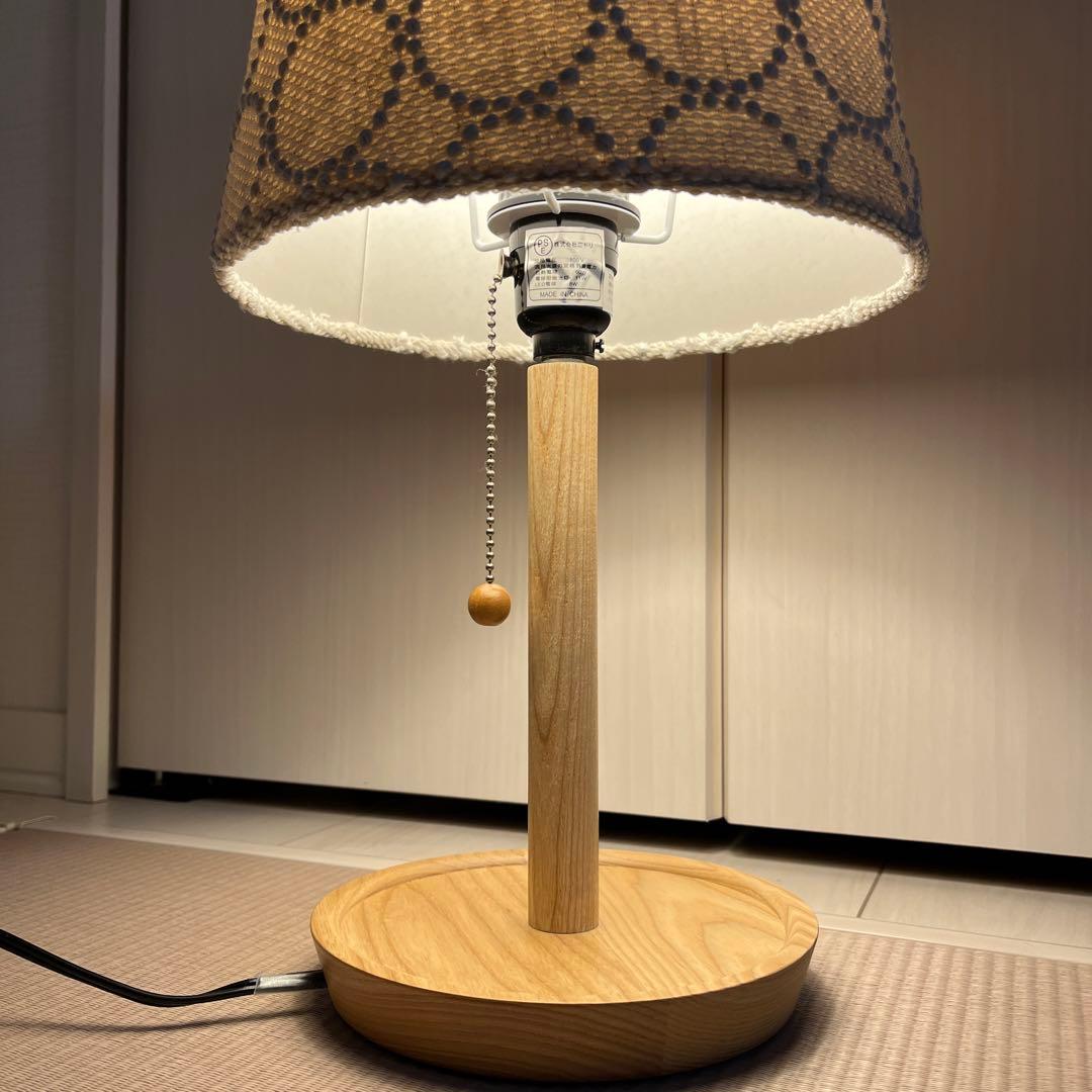 ミナペルホネン　タンバリン　ランプシェード　照明　テーブルスタンド　ハンドメイド