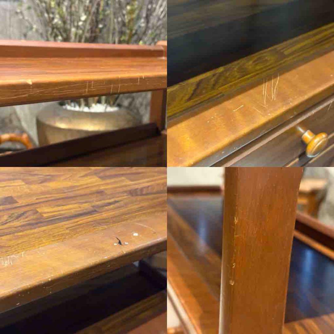 karimoku カリモク　キャビネット　電話台　収納　引き出し　ビンテージ