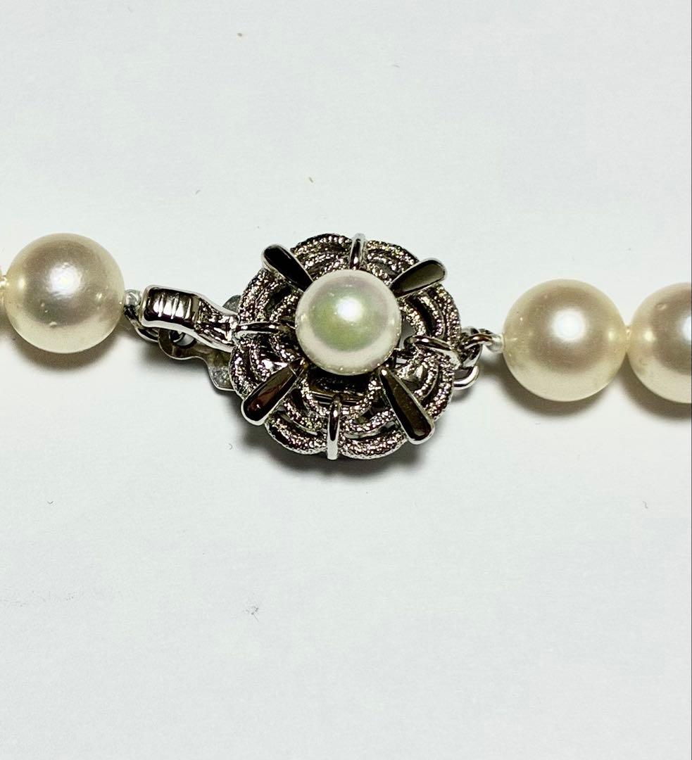 あこや真珠 ロングネックレス　パール　約7.0-7.3mm珠　ナチュラル　無調色