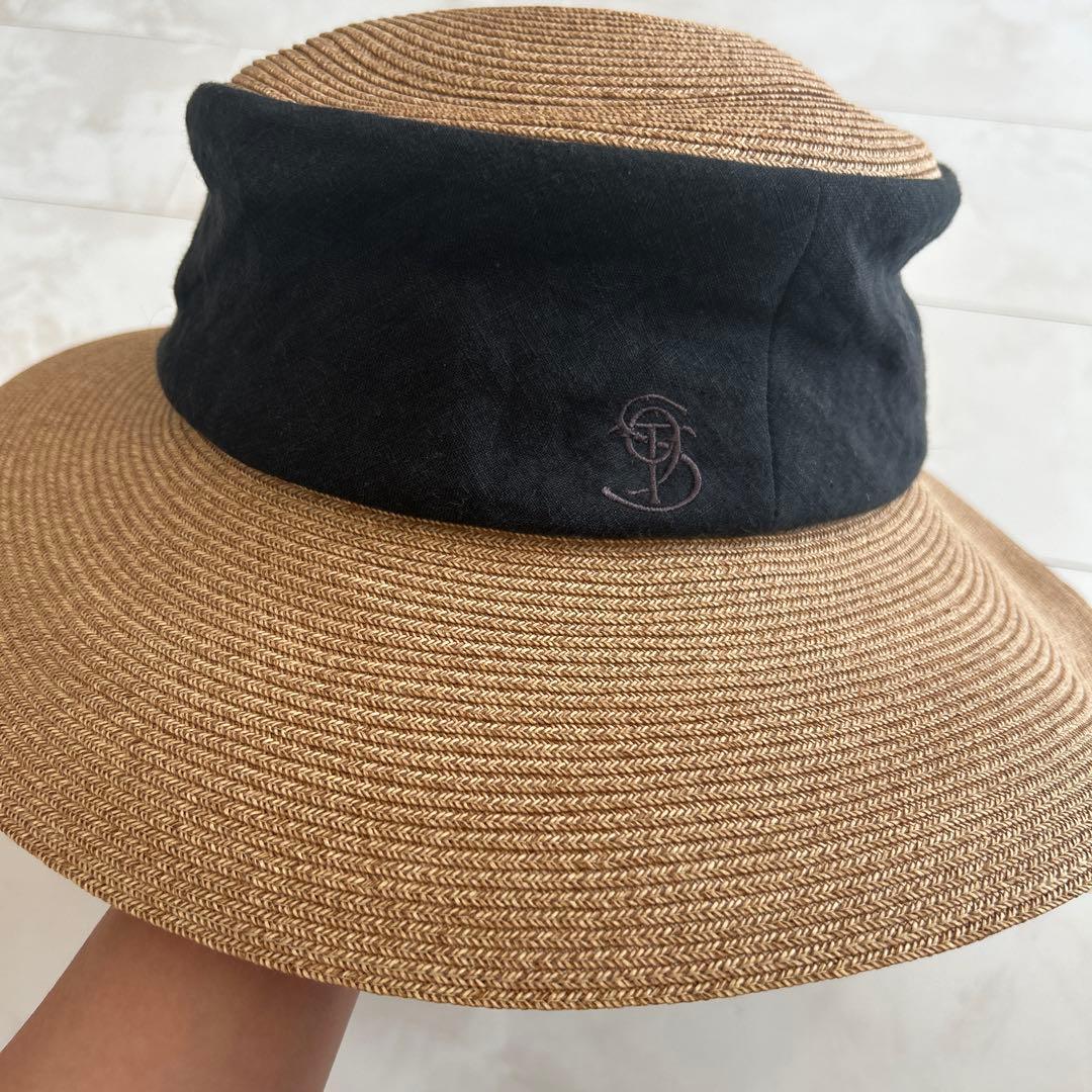【極美品】the9shop サマーハット　2022年黒　鈴木六夏さん