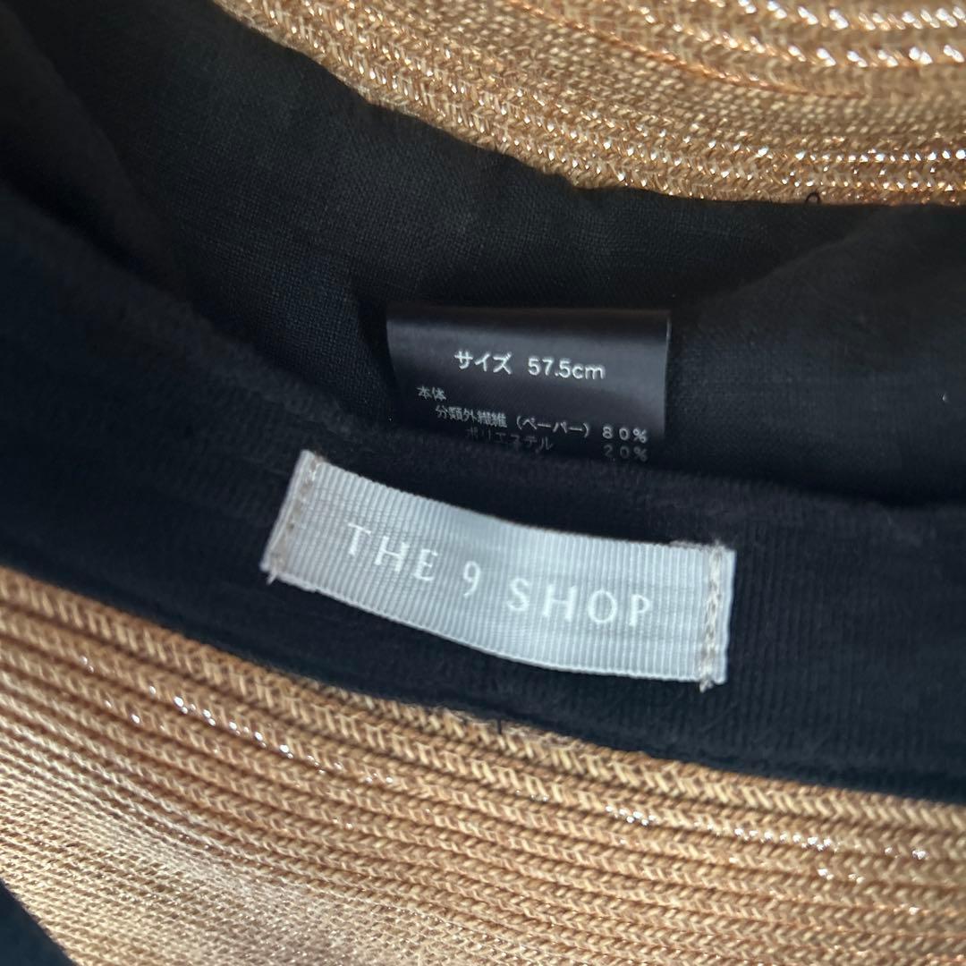 【極美品】the9shop サマーハット　2022年黒　鈴木六夏さん