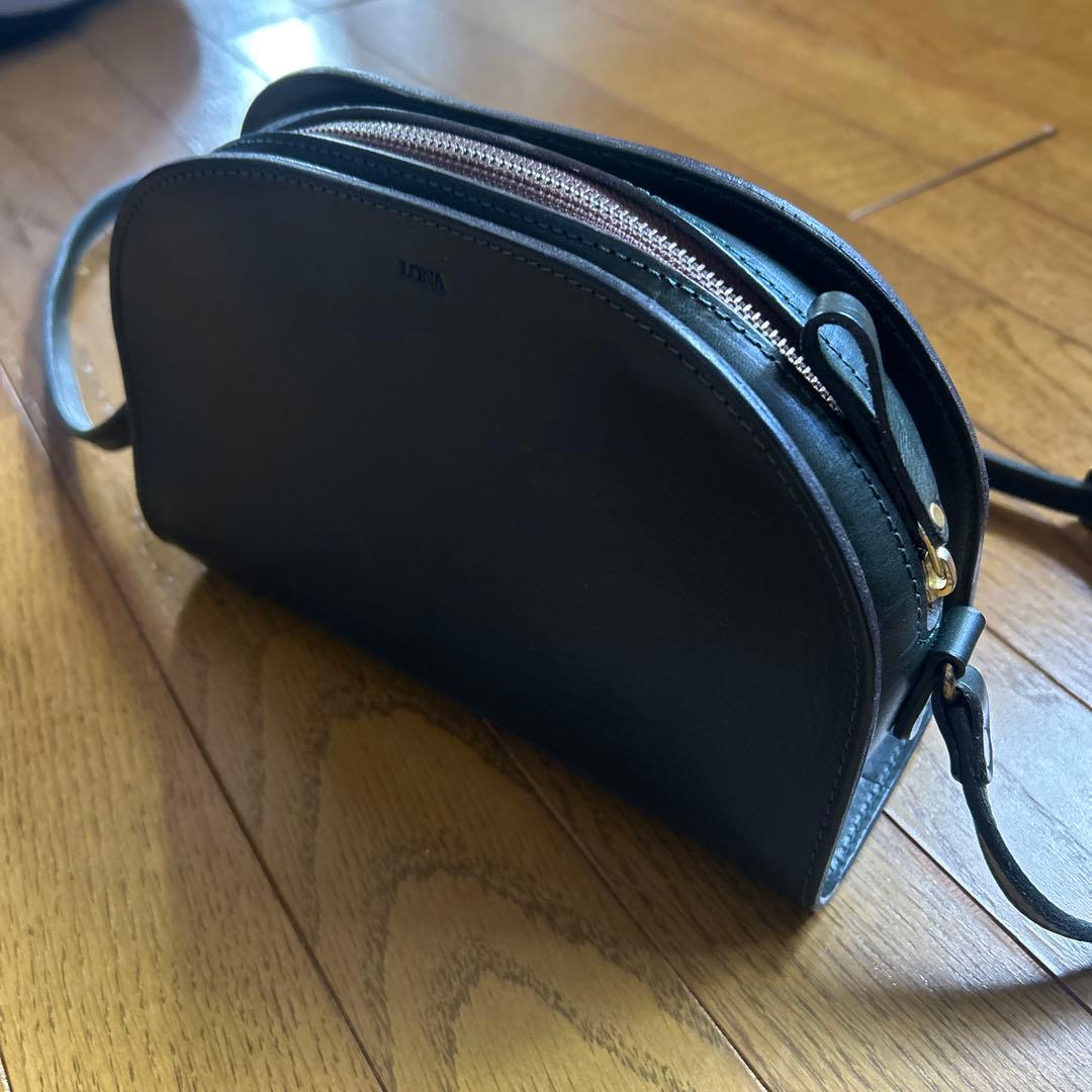 LONA ハーフムーンショルダー　ブリティッシュグリーン　デシ入り