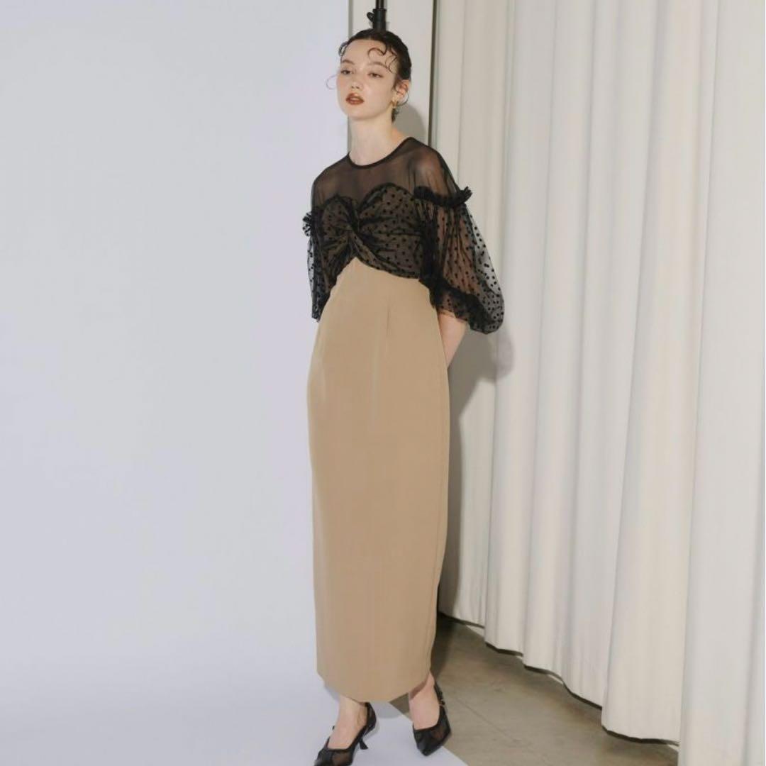 フロッキー・ドット・ワンピース【結婚式・二次会】