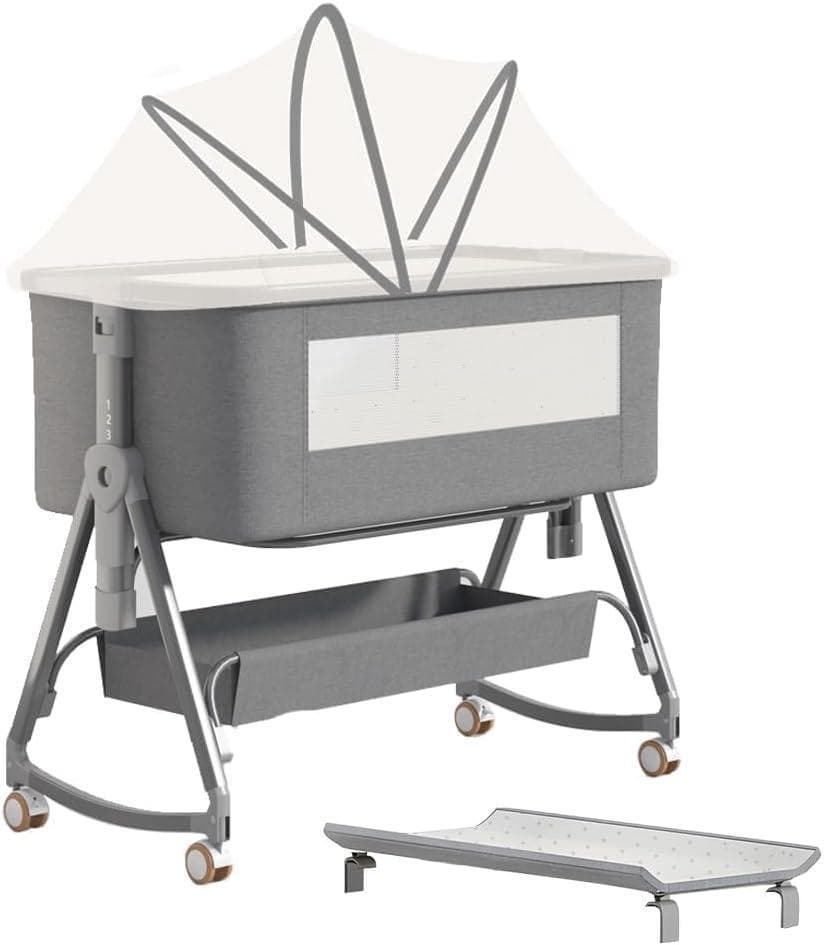 ベビーベッド 乳児用ベッド 90x48x69cm 折りたたみ 蚊帳付 洗濯