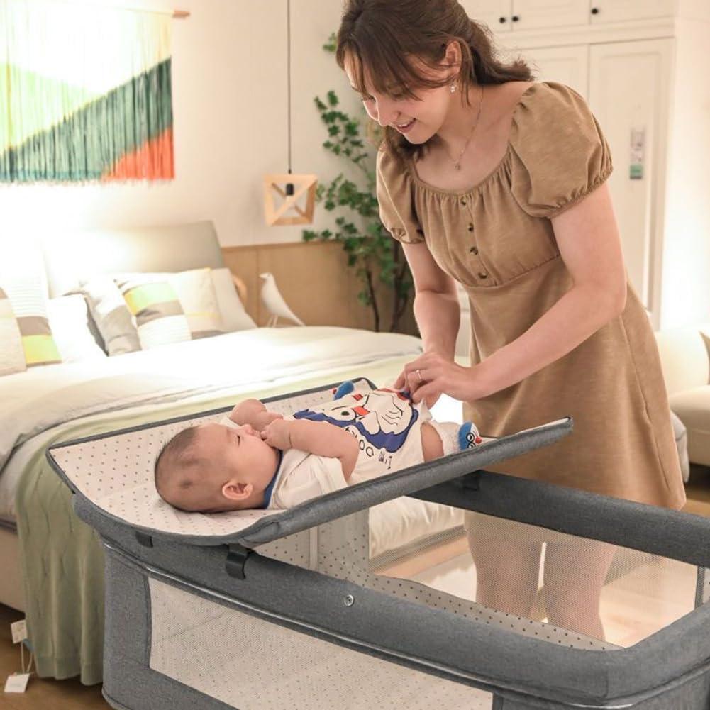 ベビーベッド 乳児用ベッド 90x48x69cm 折りたたみ 蚊帳付 洗濯