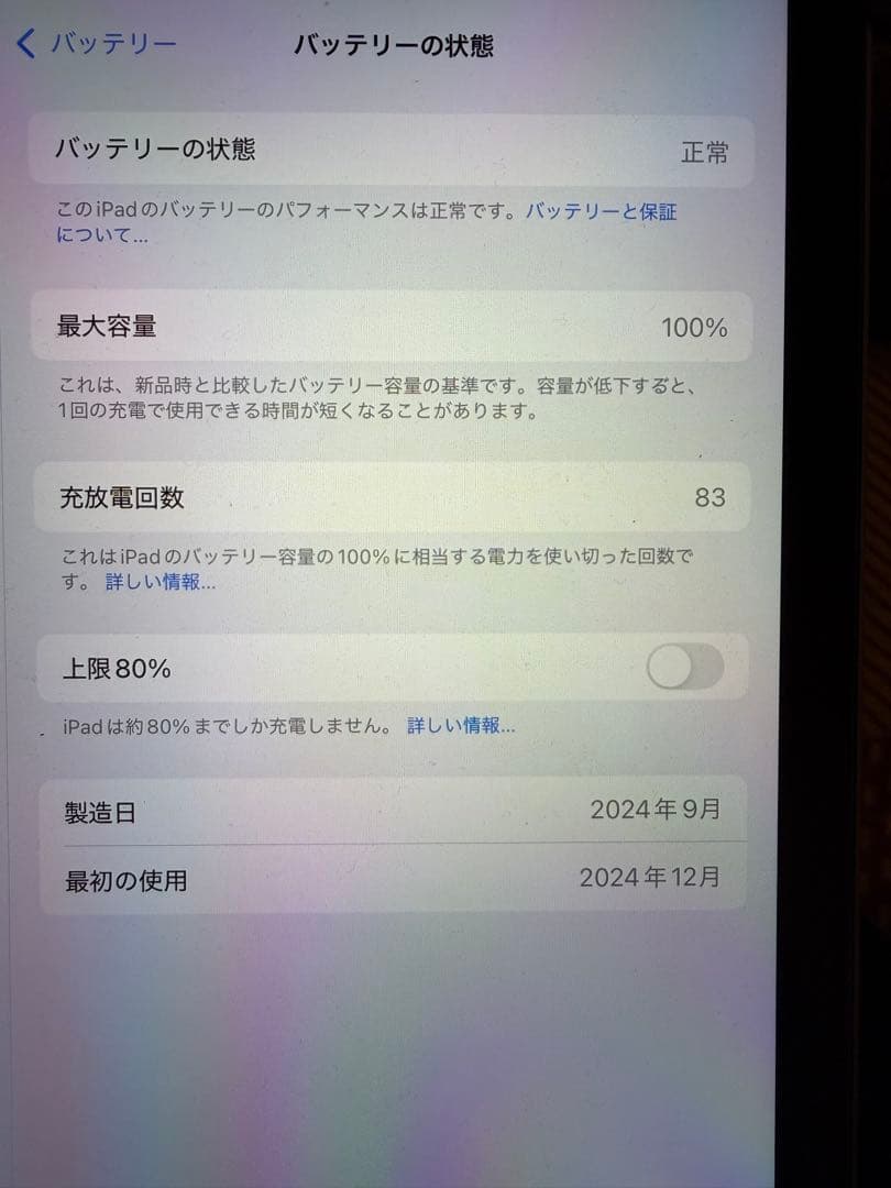 Apple iPad Air 本体　128GB 11インチ