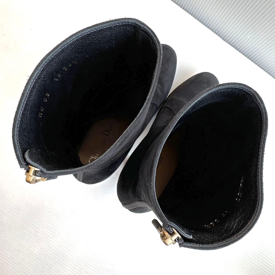DIOR ディオール　バックジップ　ショートブーツ　ブーティ　靴　美品　36.5