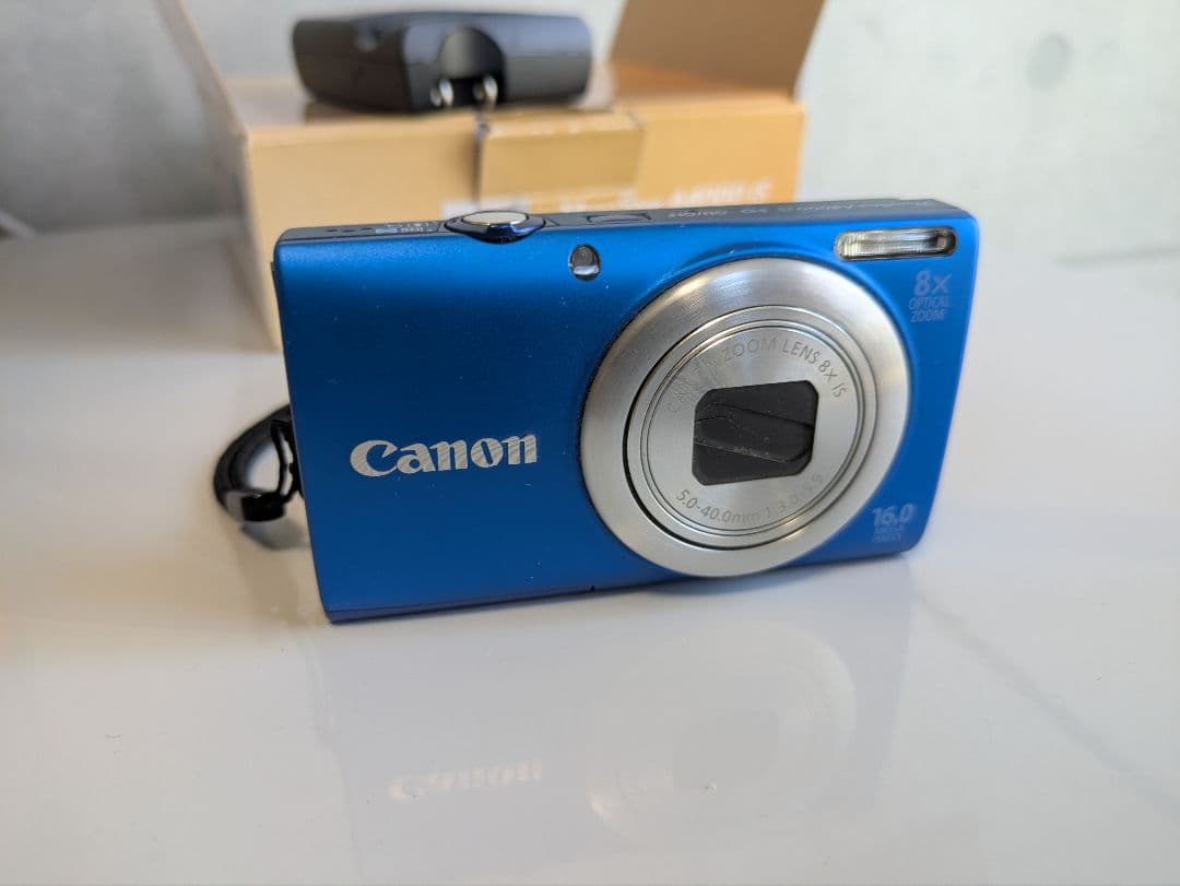 Canon 16.0MP 青色カメラ 8倍ズーム