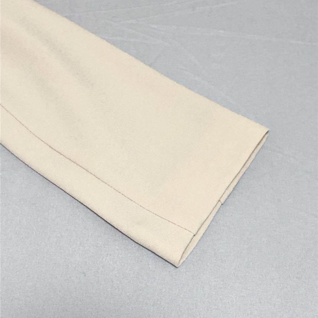 【美品】エメ　ショールカラージャケット　フォーマル　セレモニー　ベージュM