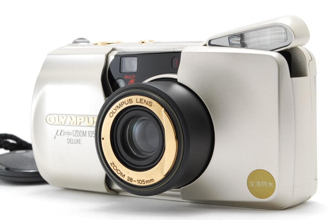 【動作品】OLYMPUS miu zoom 105 DELUXE（ゴールド）