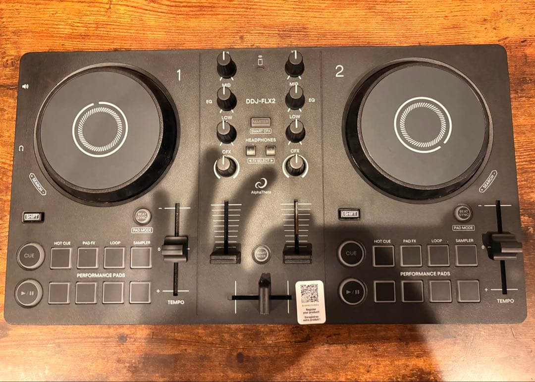 【DDJ FLX-2 DJコントローラー 】 箱・説明書・TypeCケーブル付き