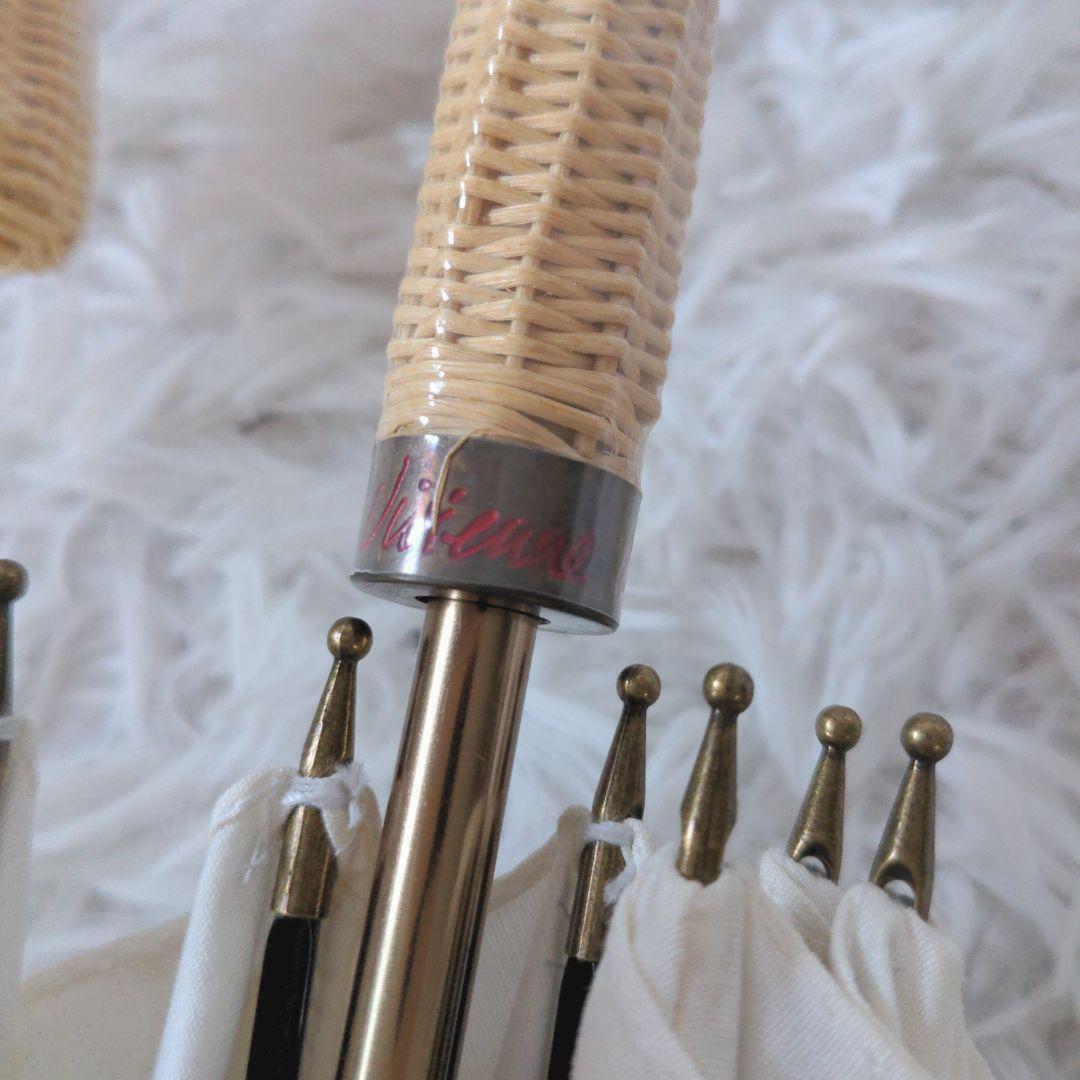 Vivienne Westwood 赤と白のストライプ日傘