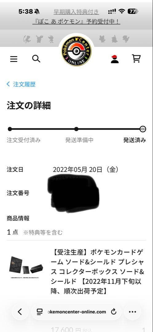 プレシャス　ピカチュウ　初回生産版