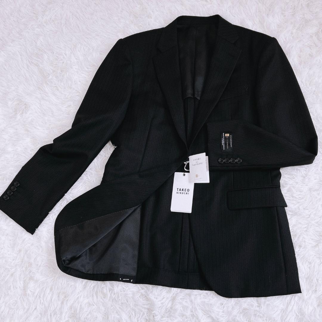 【新品・未使用】タケオキクチ メンズ ストライプ　スーツ L 上下セット