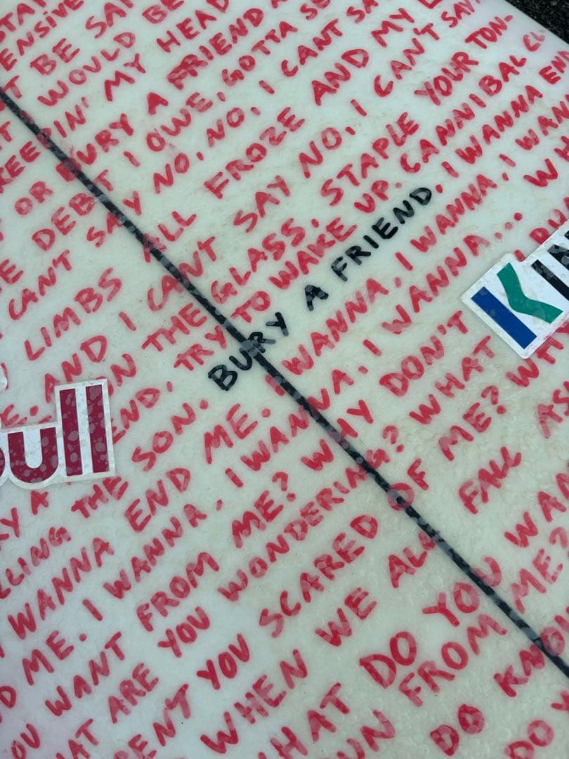 カノア五十嵐　本人直筆ペイント&使用　シャープアイサーフボード