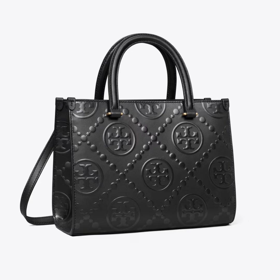 【新作入荷✨️】トリーバーチ Tモノグラム トップハンドル エンボストート
