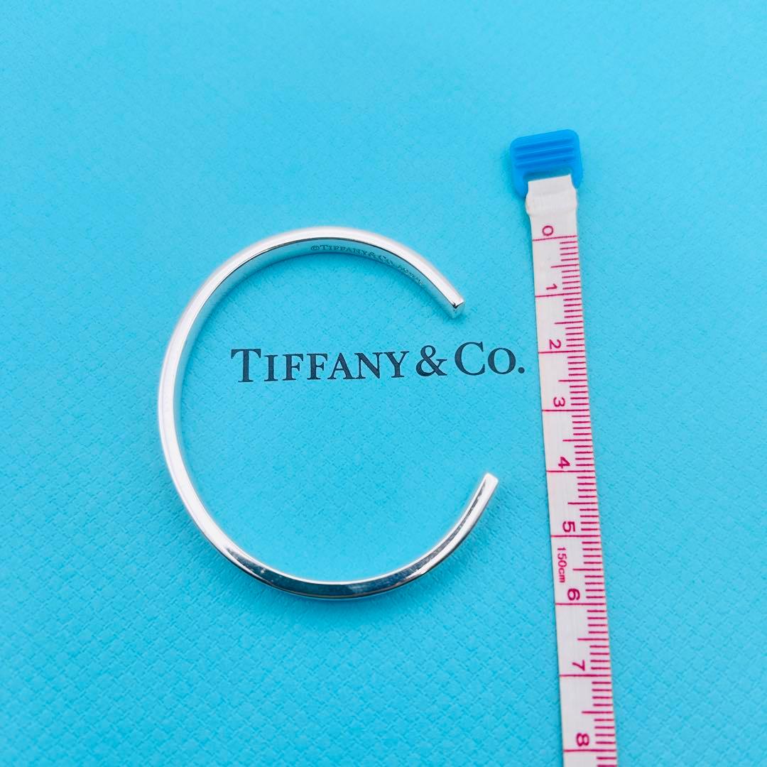 【美品】ティファニー バングル ナロー 1837 シルバー925 箱付き